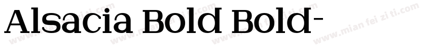 Alsacia Bold Bold字体转换